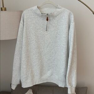 Parke Gray Half-Zip Mockneck